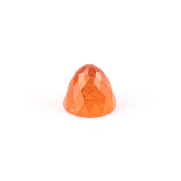 Mandarin garnet, orange, cone, faceted, round, 8mm