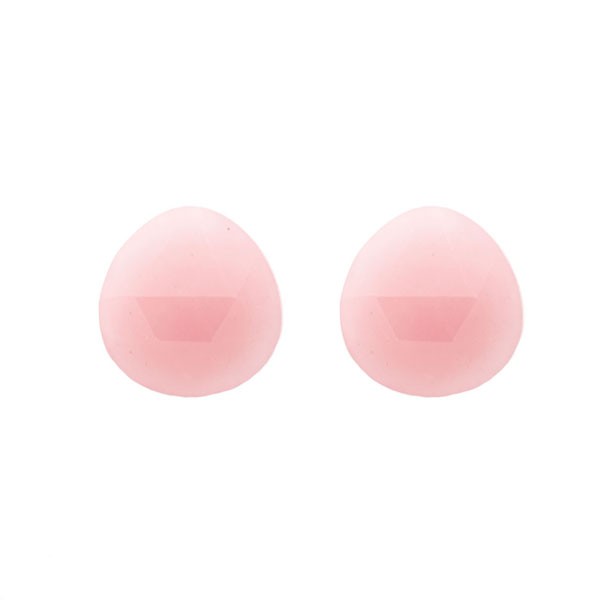 Guava Quarz, rosa, facettiert, Triangle, Birnenform, 13.5x13x6 mm