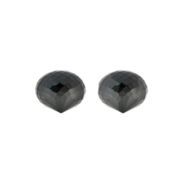 Falkenauge, dunkelblau, Pampel, facettiert, Zwiebelform, 13x11mm