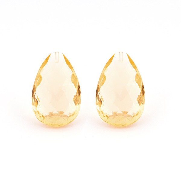 Feueropal, gold hell, Birnenform, Briolett, 25x17 mm