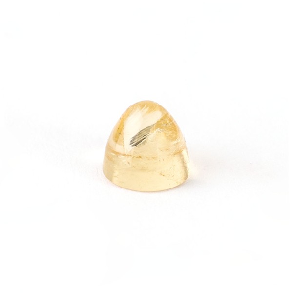 Beryl, yellow, cone, smooth, round, 8mm