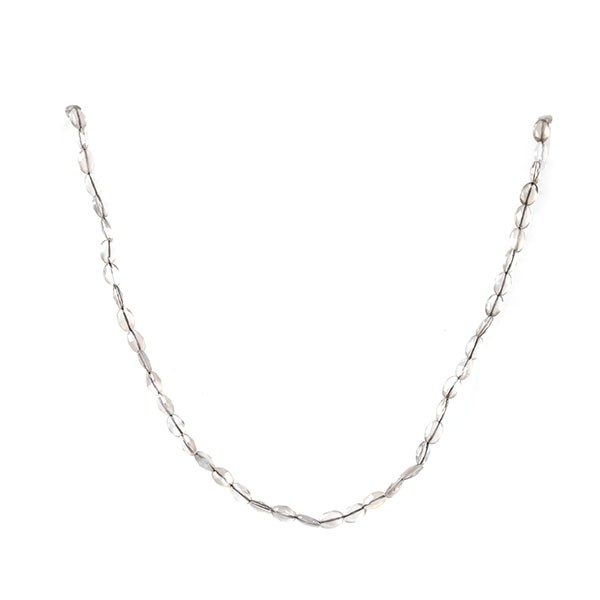 Moonstone, strand, grey, lense, faceted, 6x4 mm