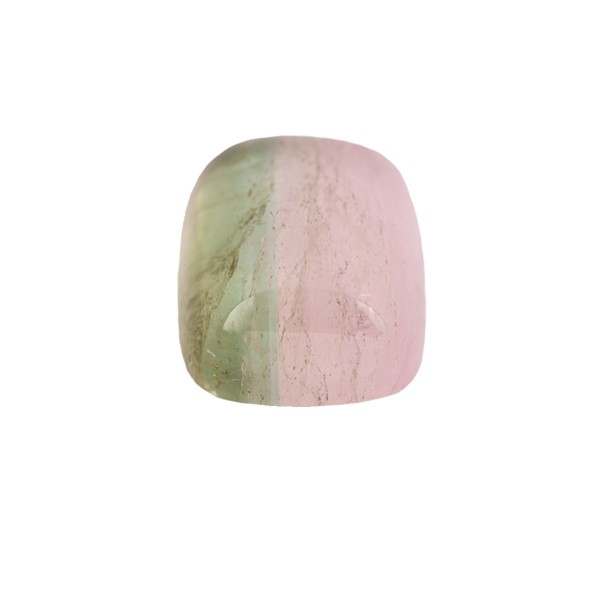 Turmalin, bicolor, Cabochon, antik, 20x15 mm