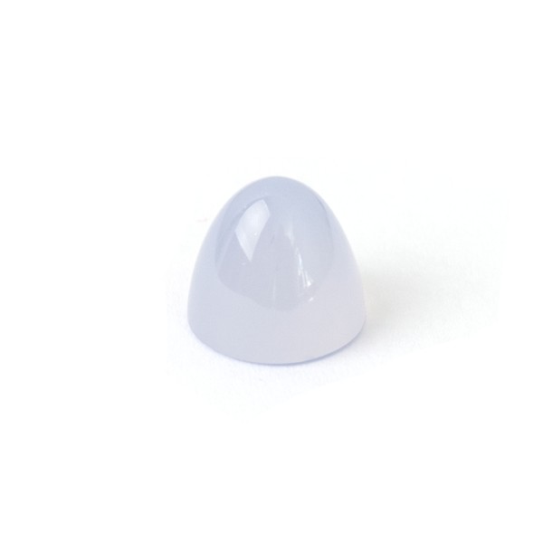 Chalcedon, hellblau, Kegel, glatt, rund, 11 mm
