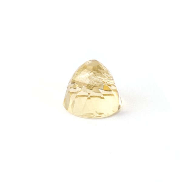 Beryl, yellow, cone, faceted, round, 8mm