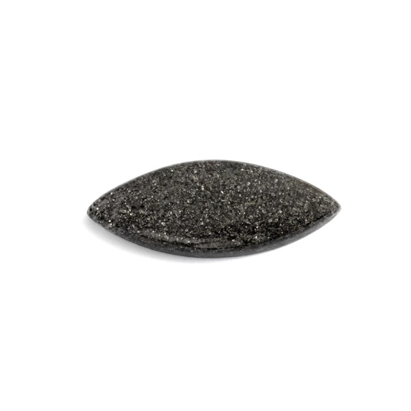 Sonnenstein, grau, Cabochon, navette, 37x14.5mm