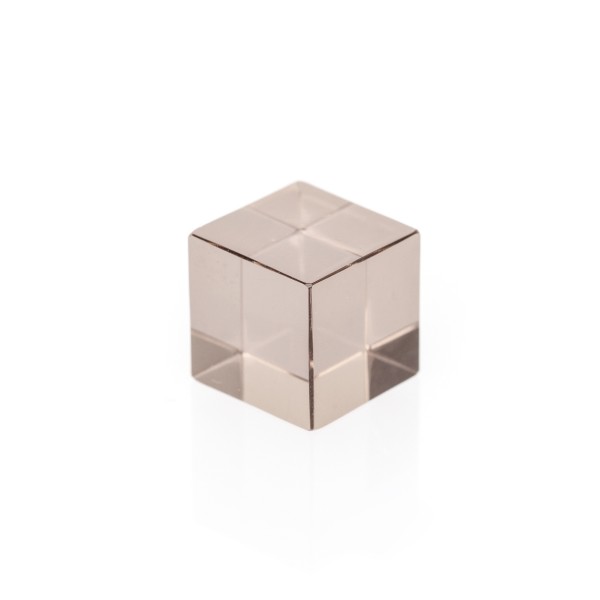 Rauchquarz, braun, Würfel, glatt, 10x10mm