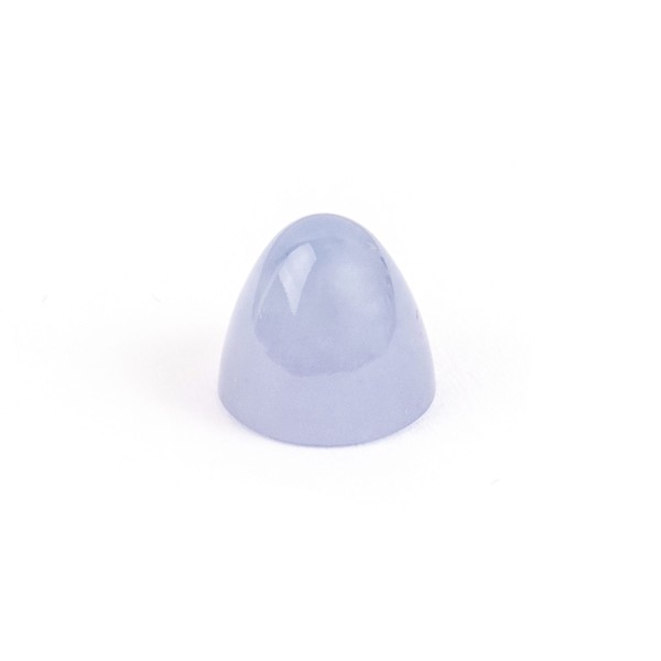 Chalcedon, dunkelblau, Kegel, glatt, rund, 11 mm