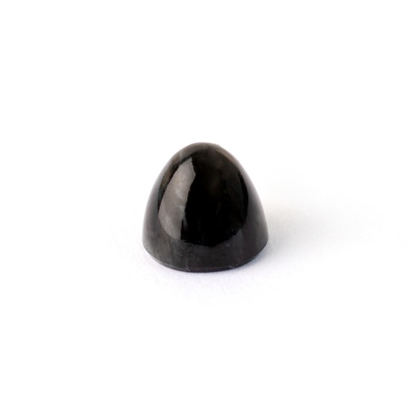 Spektrolith, blau-grün-schwarz schimmernd, Kegel, glatt, rund, 8mm