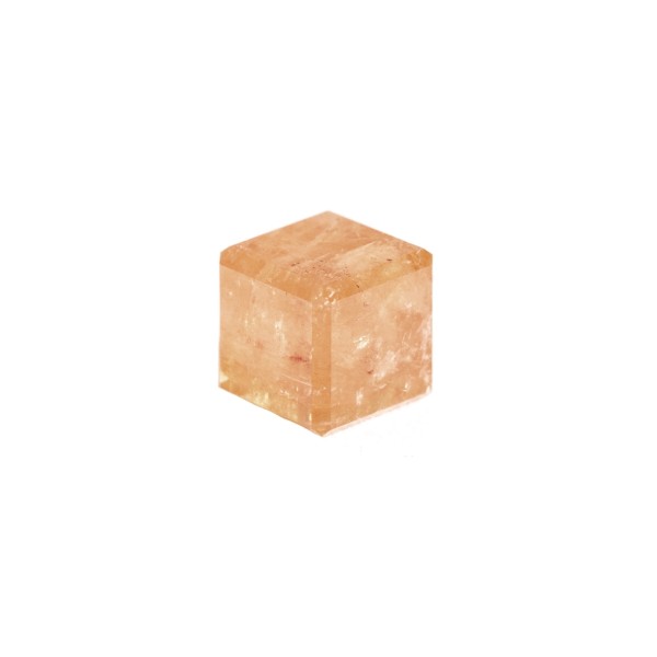 Imperial topaz, yellow, cube, smooth, 8x8mm