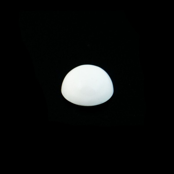 Cacholong, weiß, Cabochon, rund, 6mm