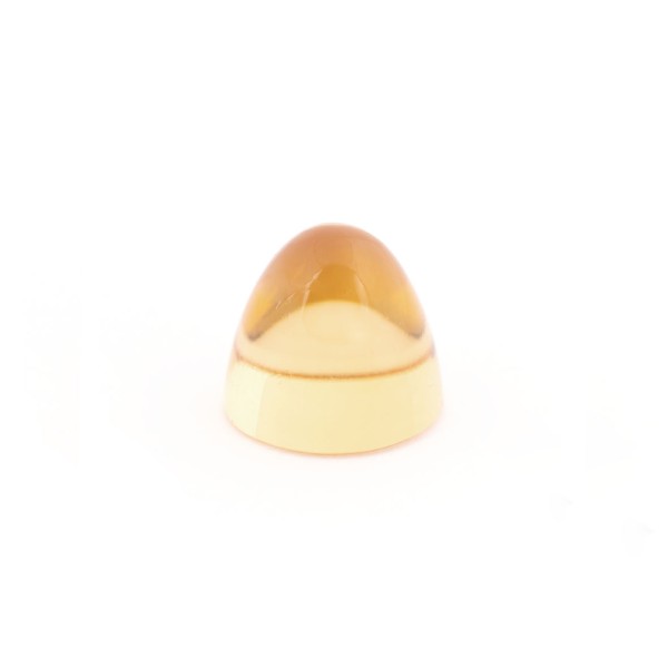 Citrine, golden color, cone, smooth, round, 11 mm