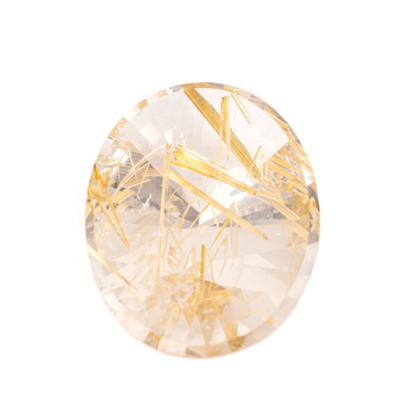 Rutilquarz gold Spiegelschliff