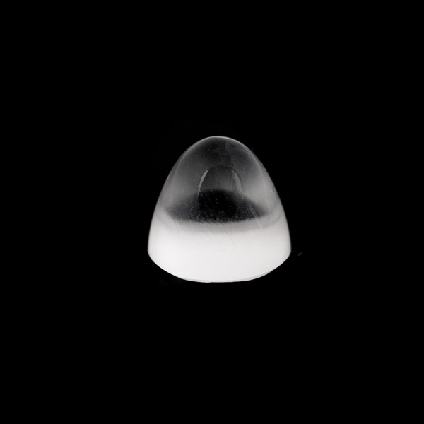 Moonstone, blue-white, cone, smooth, round, 11 mm