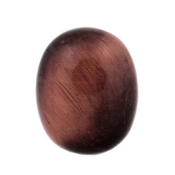 Tigerauge, rot, Olive, glatt, 21 x 15 mm