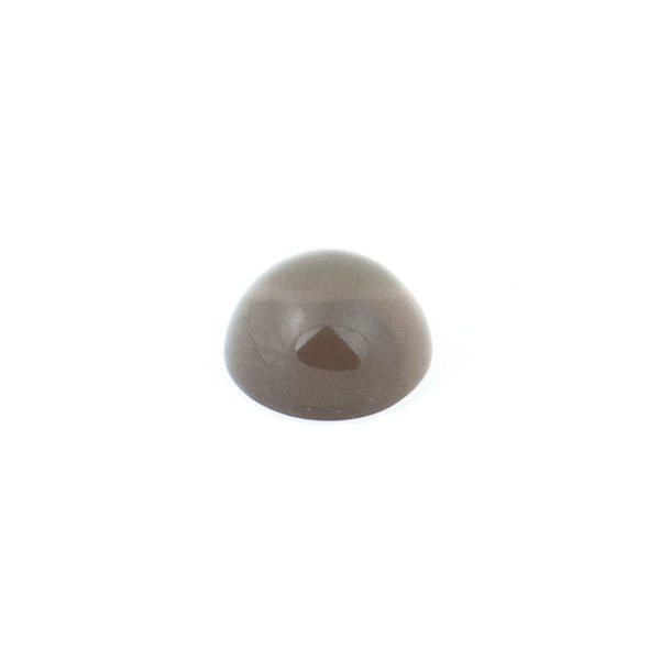 Rauchquarz, mittelbraun, Cabochon, rund, 5mm