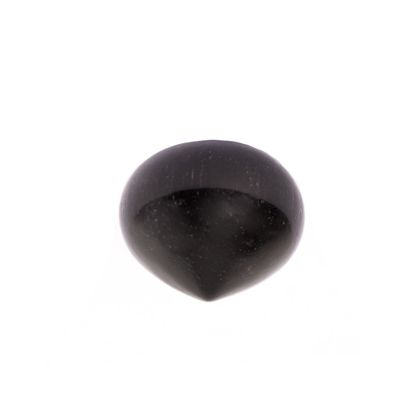 Ebenholz, schwarz, Pampel, glatt, Zwiebelform, 16x14mm