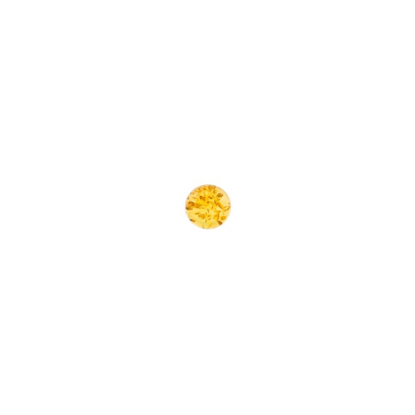 Natural amber, golden, cabochon, round, 5mm