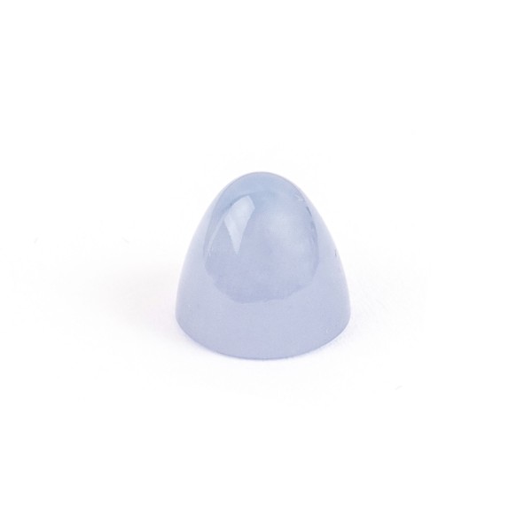 Chalcedon, blau, Kegel, glatt, rund, 11 mm