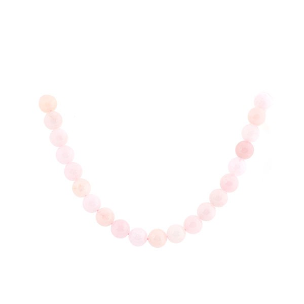 Morganit, Strang, rosa, Kugel, glatt, Ø 10 mm
