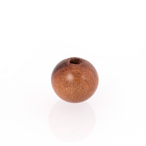 Wood, plum, brown, bead, smooth, Ø 8mm
