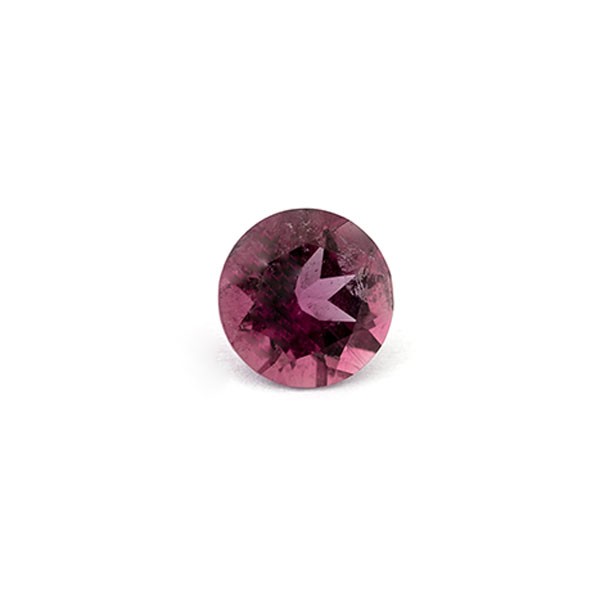 Turmalin, pink, facettiert, rund, 8 mm