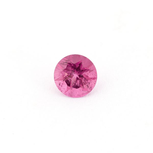Tourmaline, pink, faceted, round, 6 mm