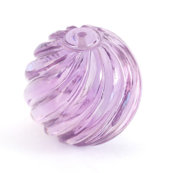 Amethyst aus Brasilien, violett, Kugel, gerieft, ø 20mm