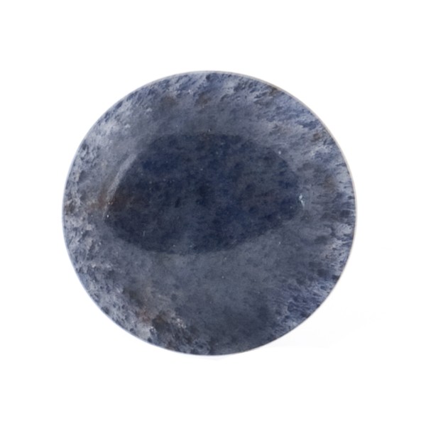 Aventurin, blau, Linse, rund, 18mm