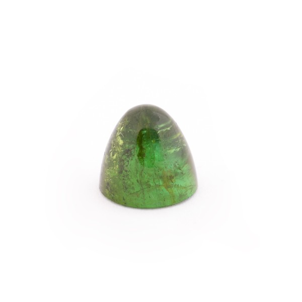 Turmalin, grün, Kegel, glatt, oval, 11x10 mm