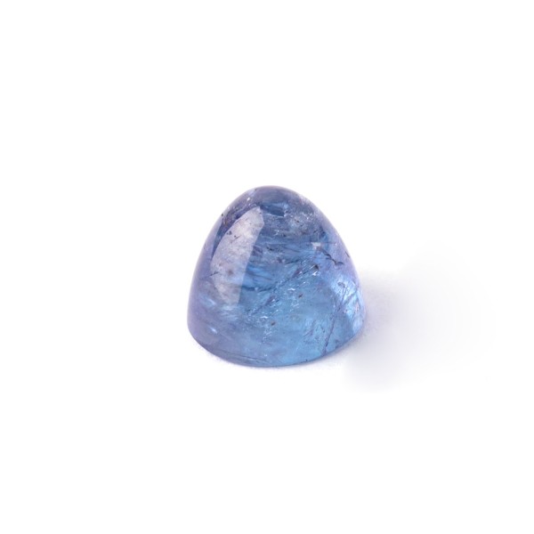 Tanzanite, bicolor, cone, smooth, round, 8mm
