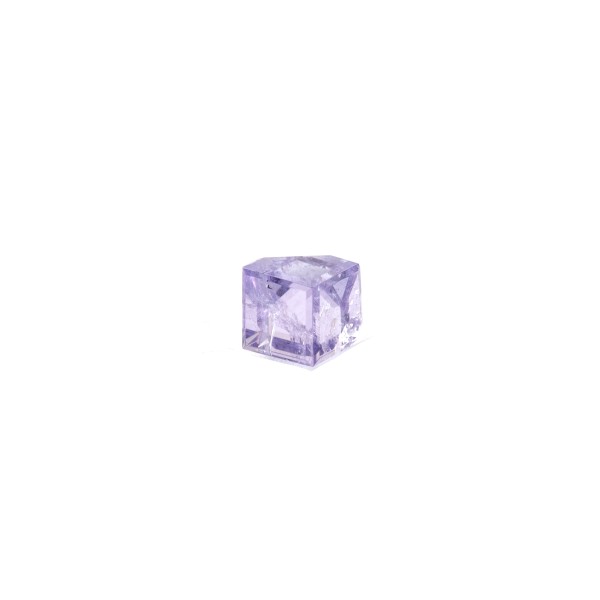 Tansanite, light blue, cube with drill edge, smooth, 3.5x3.5mm