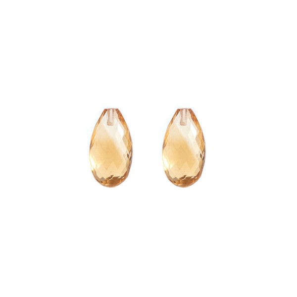 Citrin, goldfarben, Pampel, facettiert, Harlekin, 15x8mm