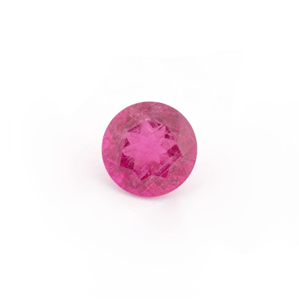 Turmalin, pink, facettiert, rund, 10 mm