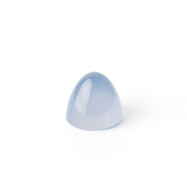 Chalcedon, hellblau, Kegel, glatt, rund, 8mm