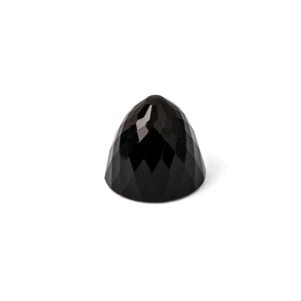 Onyx, schwarz, Kegel, facettiert, rund, 11 mm