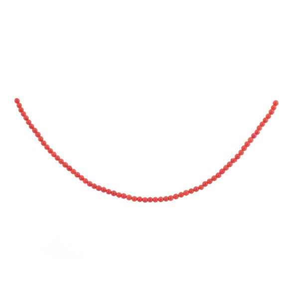 Coral, strand, sardegna, Mediterranean, bead, smooth, Ø 2.5 mm