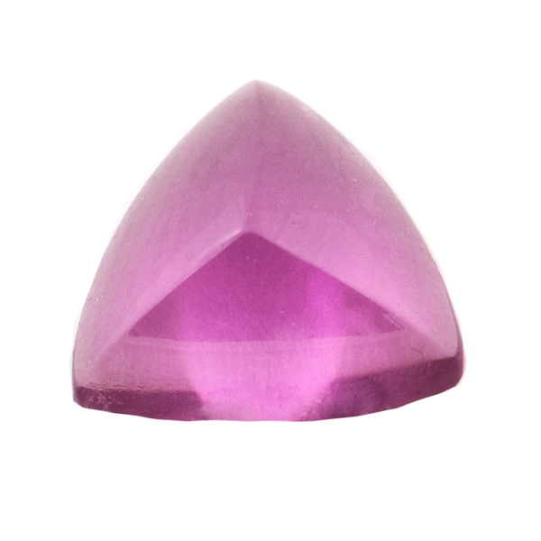 Tourmaline, pink, cabochon, trillion, 8 x 8 mm