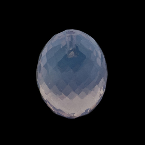 Lavendelquarz, lavendelfarben, Olive, facettiert, 14x11 mm