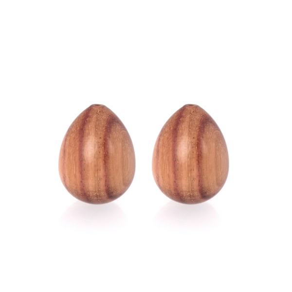 Rosenholz, braun, Pampel, glatt, 17x13mm