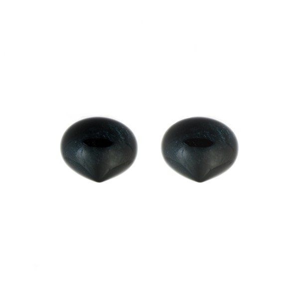 Falkenauge, dunkelblau, Pampel, glatt, Zwiebelform, 13x11mm