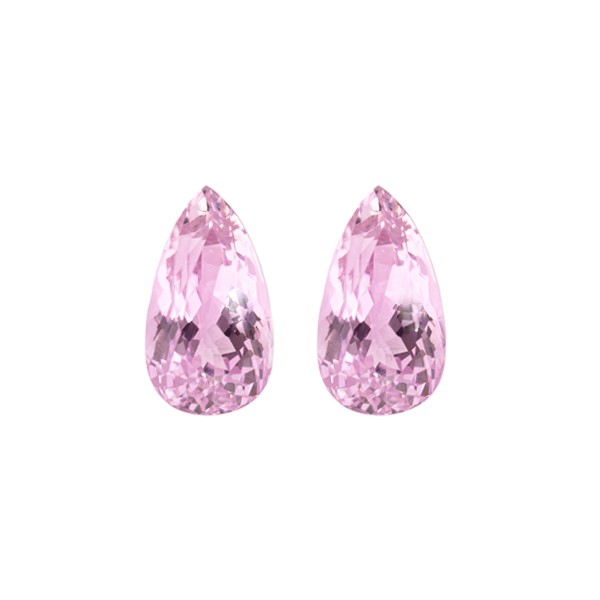 Kunzit, Birnenform, facettiert, 18x10 mm