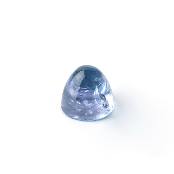Tansanit, bicolor, Kegel, glatt, rund, 8mm