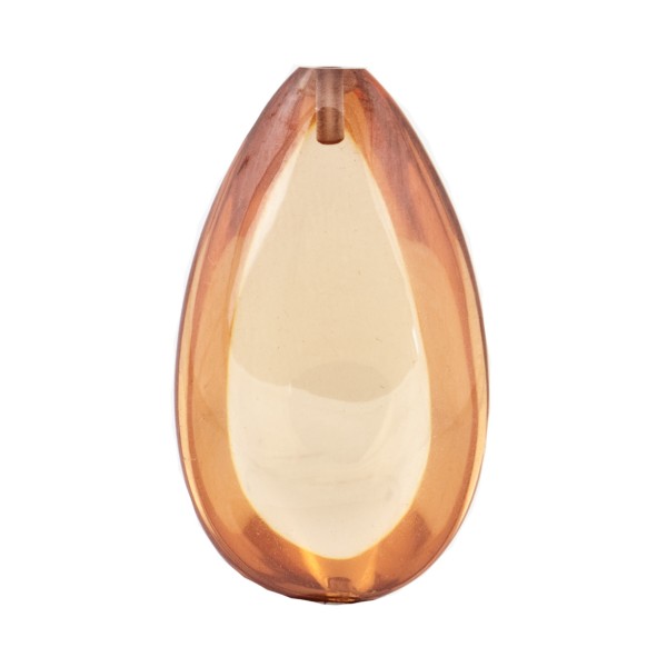 Zirkonia (CZ), orange, Linse, Birnenform, 24x15mm