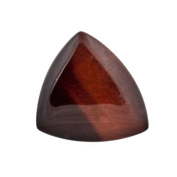 Tigerauge, rot, Trillion, Linse, glatt, 19x19mm