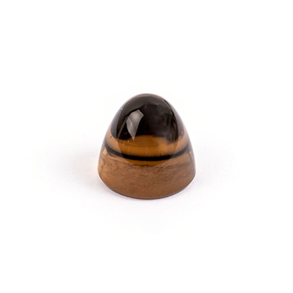 Tourmaline, brown, cone, smooth, round, 11 mm