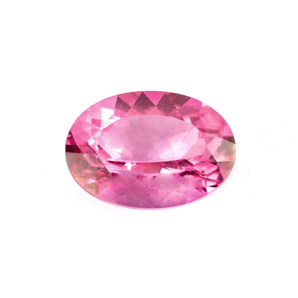 Topas, pink, facettiert, oval, 14x12mm