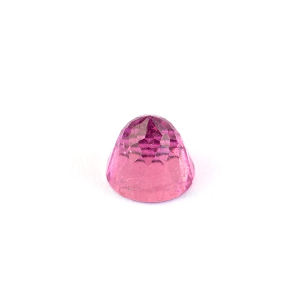 Tourmaline, rose, cone, faceted, round, 8mm