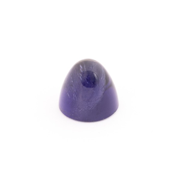 Iolite, blue, cone, smooth, round, 11 mm