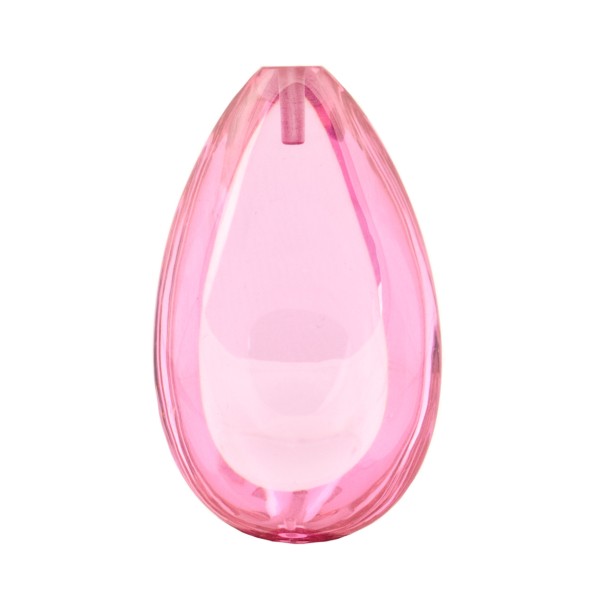 Zirkonia (CZ), pink, Linse, Birnenform, 24x15mm